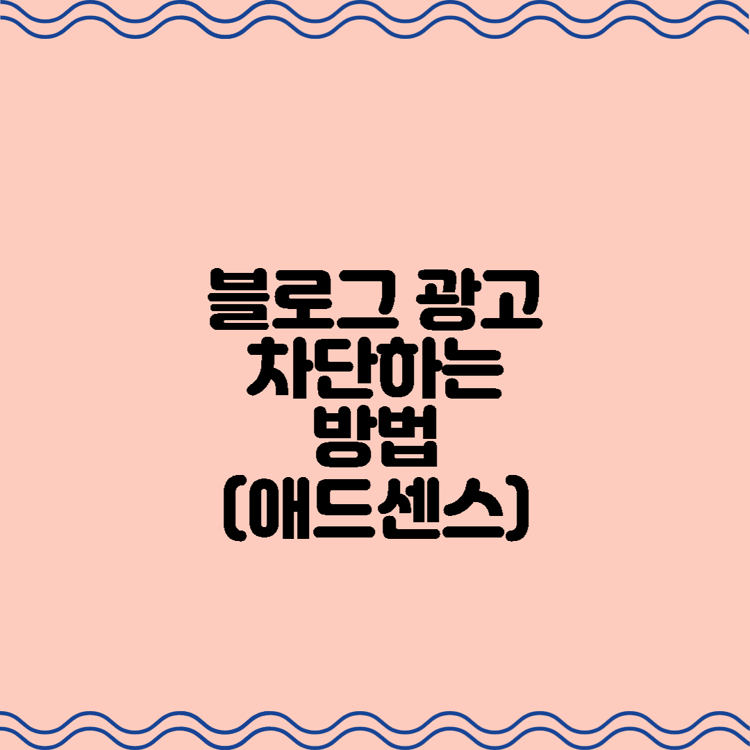  티스토리 블로그 불필요한 광고 차단하는 방법