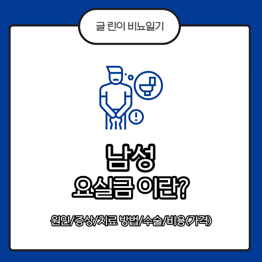  남성 요실금 이란? 원인/증상/치료 방법/수술/비용(가격)