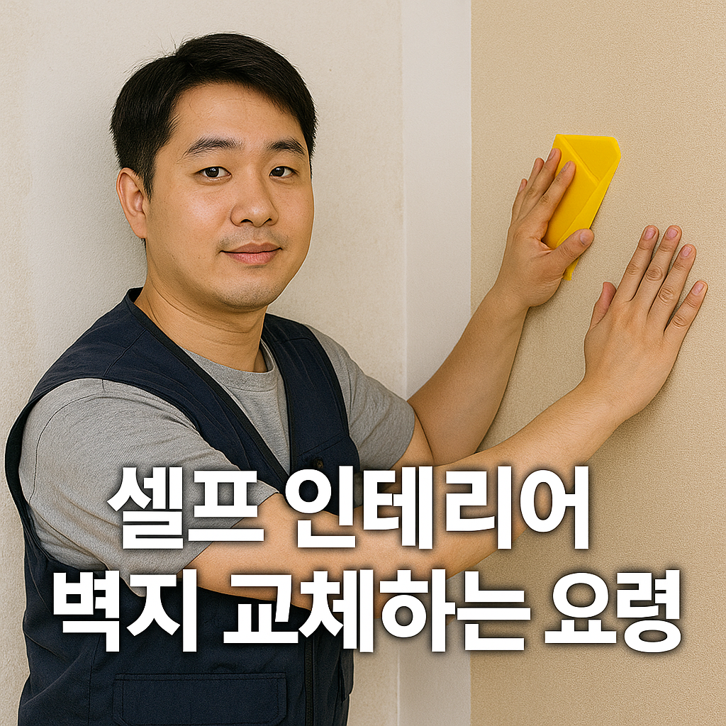 셀프 인테리어 벽지 교체하는 요령