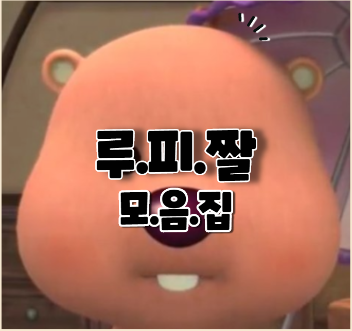  루피짤 모음집!! 뽀통령의 시대는 가고 루통령의 시대가 왔다!!! 원작가 반응!