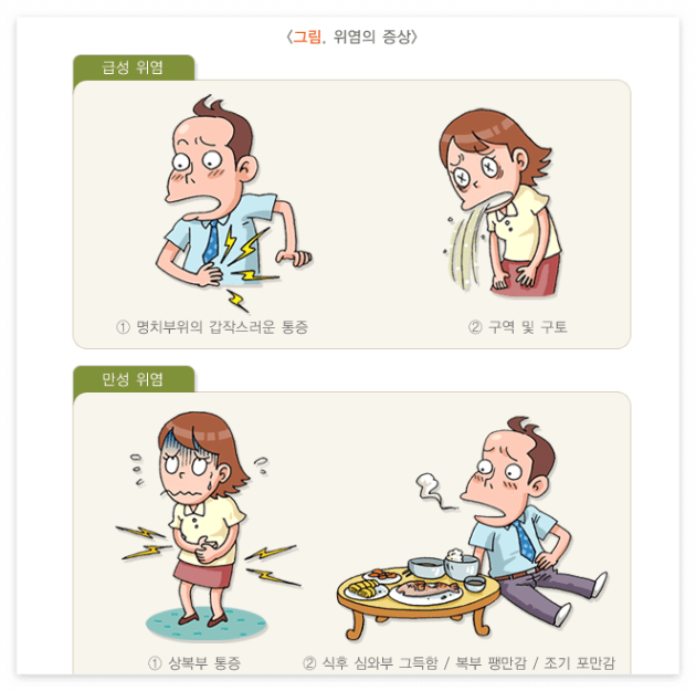  위염의 발생 원인 및 증상 그리고...치료