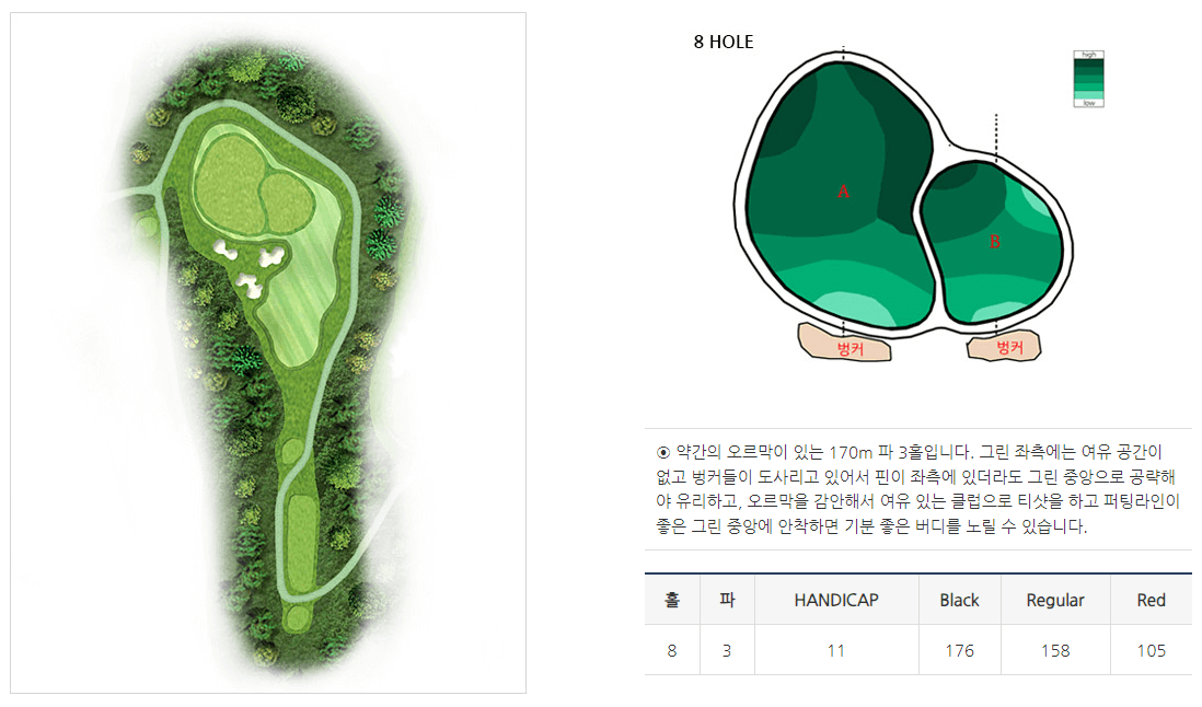 루나힐스안성 컨트리클럽 오크힐코스 8