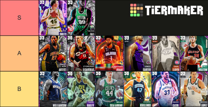 BEST VALUE CARDS TIER LIST SEASON 7 NBA 2K23 MYTEAM