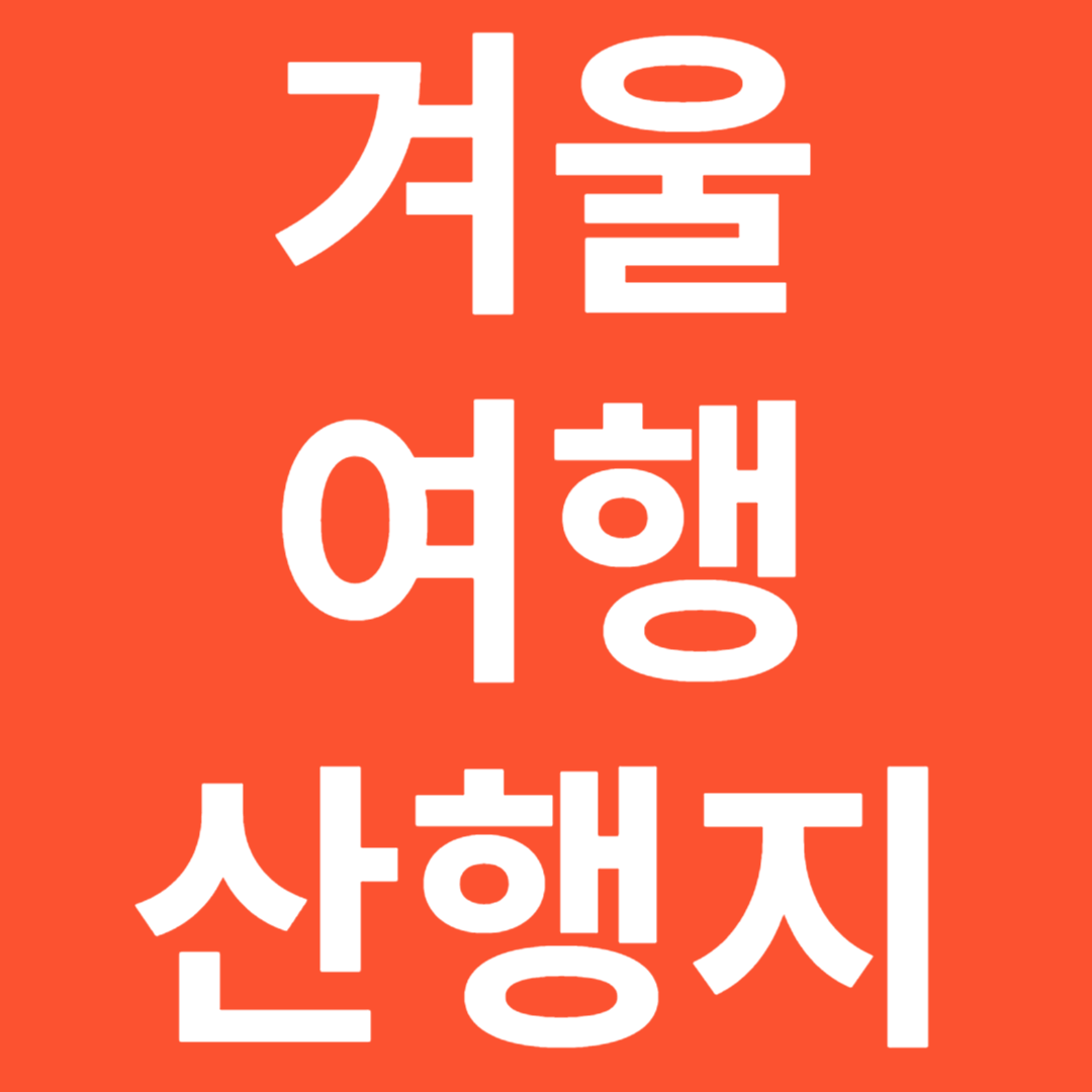 겨울 여행 눈꽃 산행지