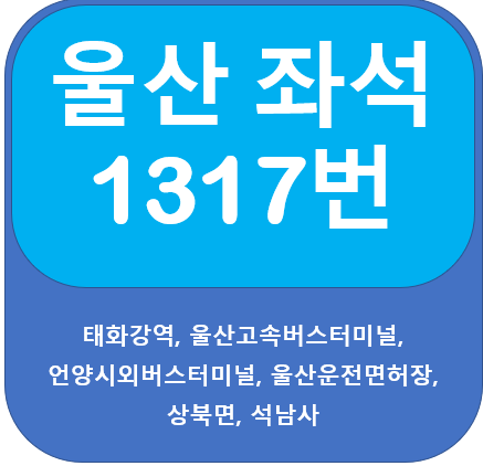  울산 1713번 버스 노선 안내, 태화강역 ~ 석남사