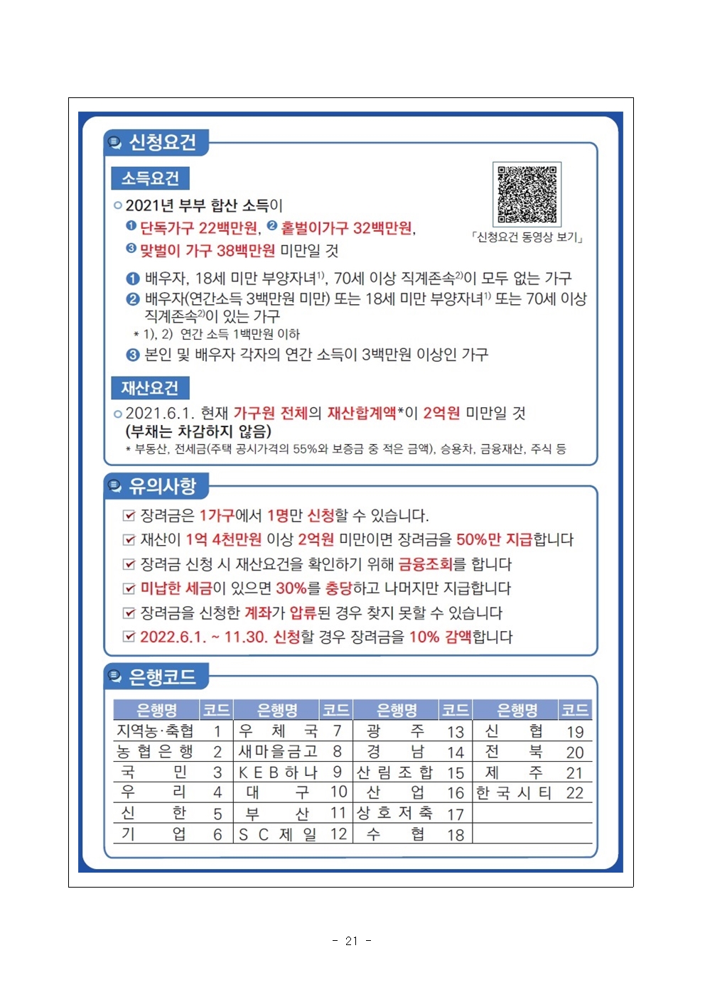 근로장려금 신청요건, 자녀장려금 신청요건