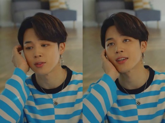  방탄소년단 지민, 아이스크림 광고 '쫀떡 궁합' 러블리 청량 비주얼