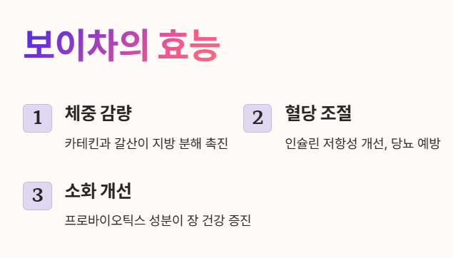 보이차의 효능