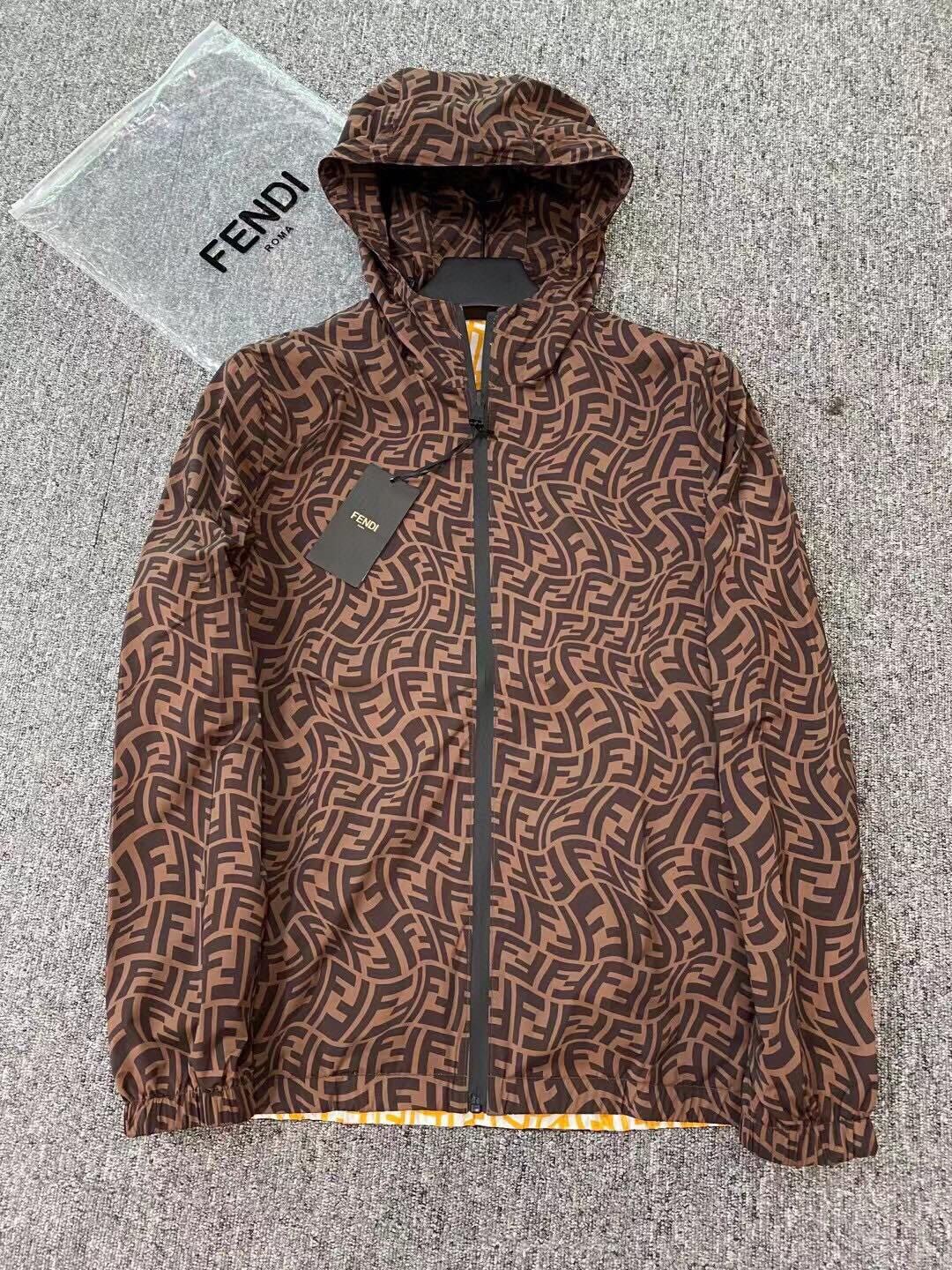  [FENDI] 펜디 리버시블 멀티 컬러 집업 자켓