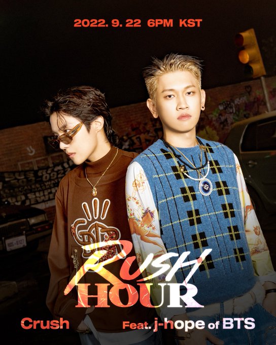  Crush(크러쉬) - Rush Hour(ft. 제이홉) 가사/뮤비/듣기