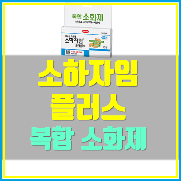  소하자임 플러스 복용법