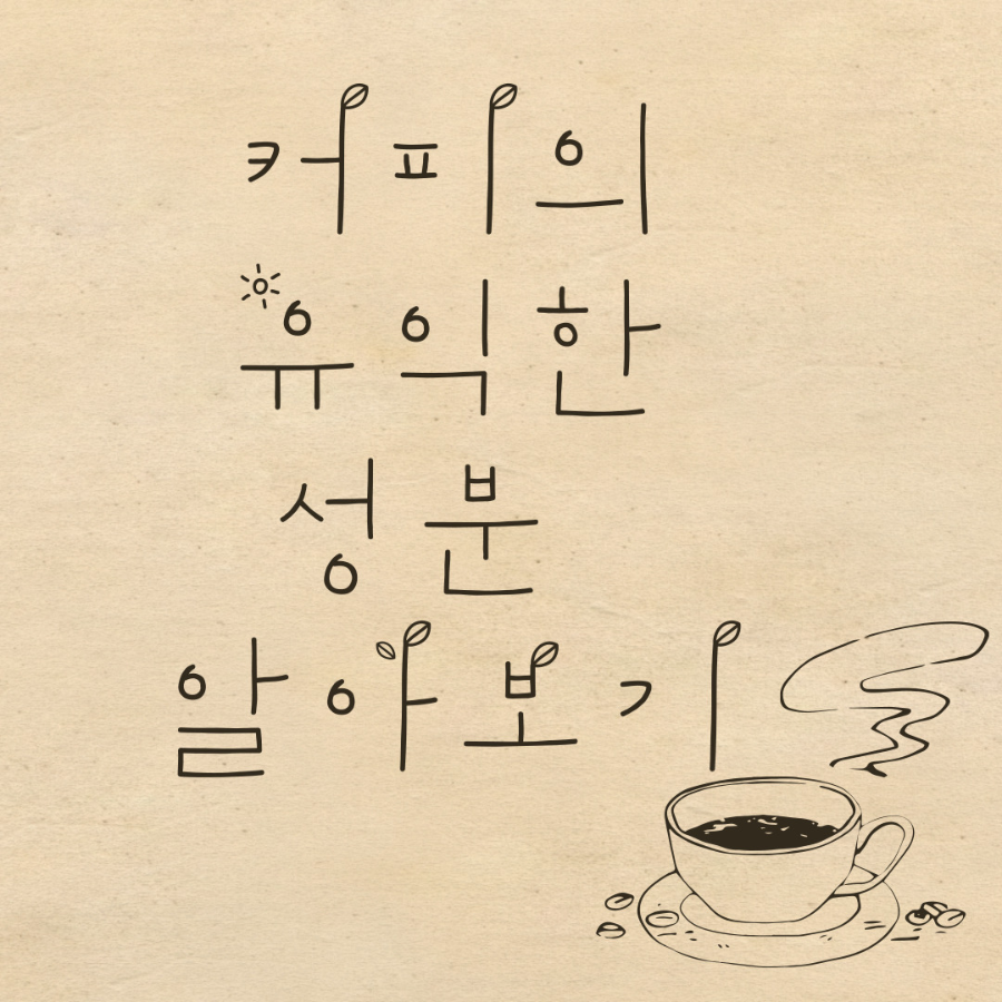  커피의 유익한 성분요소 알아보기