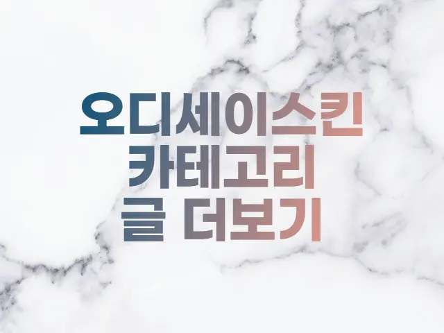  티스토리 오디세이스킨 카테고리 글 더보기 해결방법