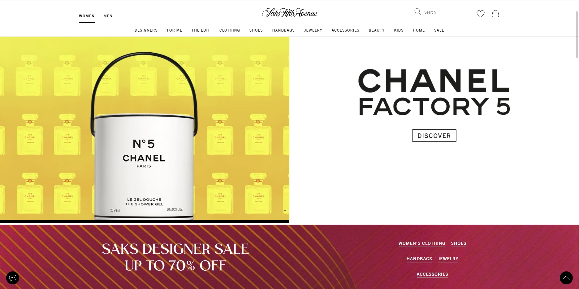  Saksfifthavenue 삭스피프스에비뉴 백화점 미국 공홈 SAKS DESIGNER SALE 최대 70프로 할인 샤넬 지방시 페라가모 끌로에 이자벨마랑 보테가베네타