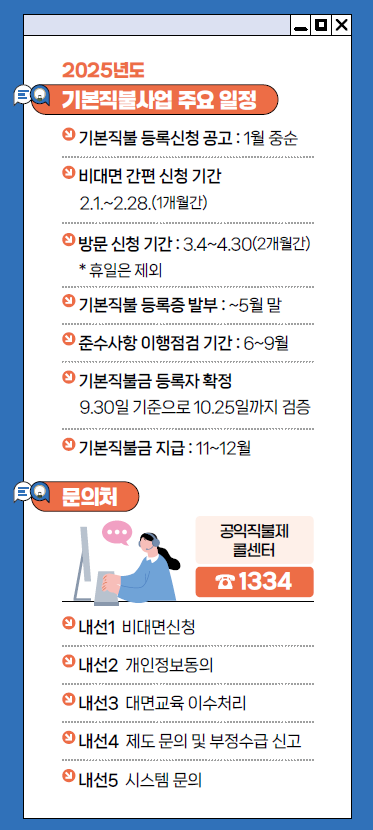 2025 공익직불금(농업인) 신청방법 ,신청기간및지원내용