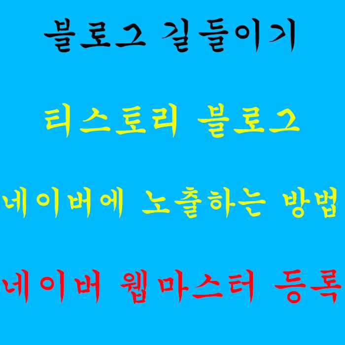  티스토리 블로그 네이버에 노출하는 방법 - 네이버 웹마스터 등록