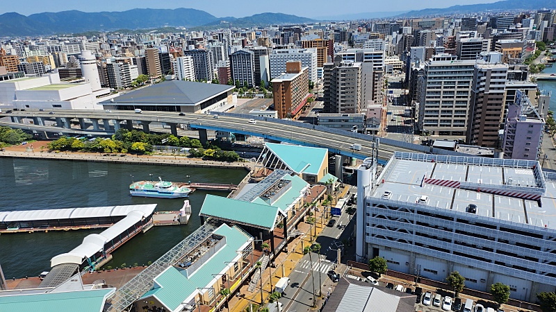 하카타 포트 타워 전망 남쪽