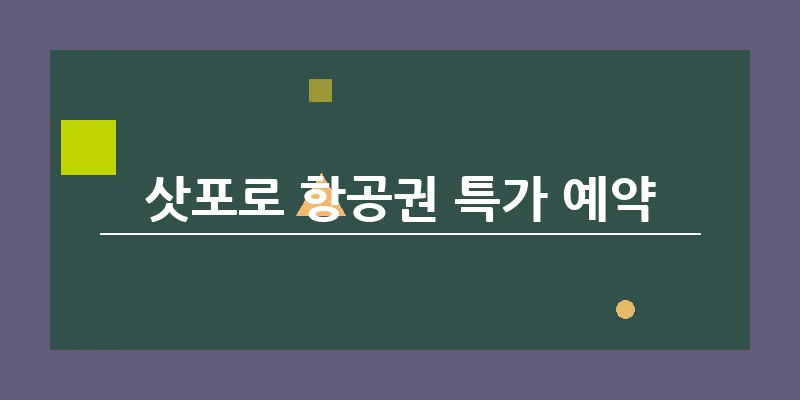 삿포로 항공권 특가 예약_14