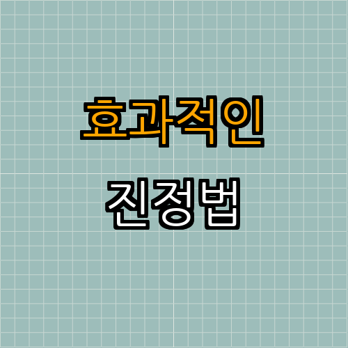 2. 효과적인 트러블 피부 진정법