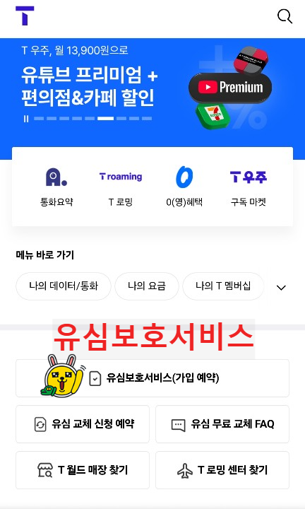 SKT통신사 해킹 대응 유심보호서비스