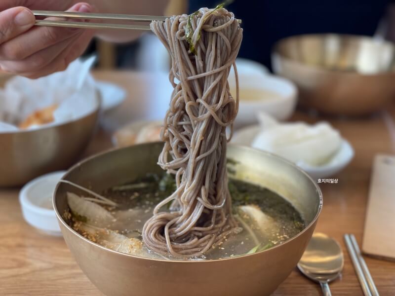 화성 융건릉 맛집 개수리 막국수 - 물 막국수 한입