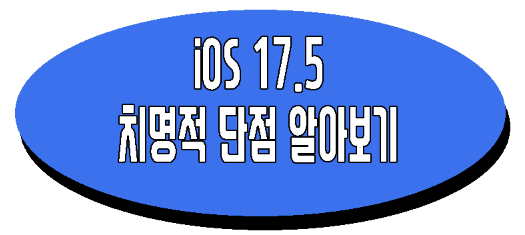 iOS 17.5 부작용 보러 가는 글 사진 링크