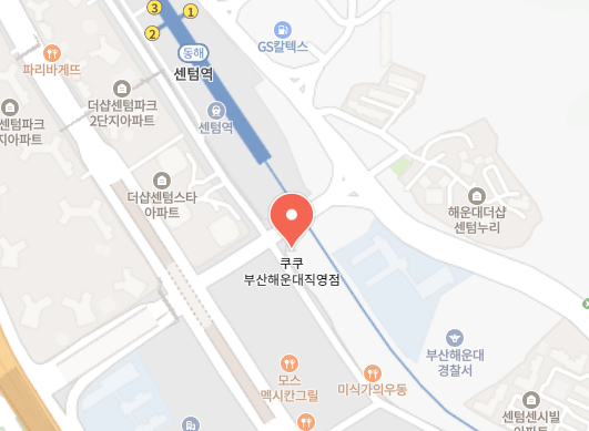 쿠쿠 해운대직영점 위치 이미지