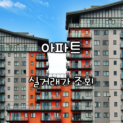  분양아파트 청약 전 주변시세 확인을 위한 국토부아파트실거래가조회