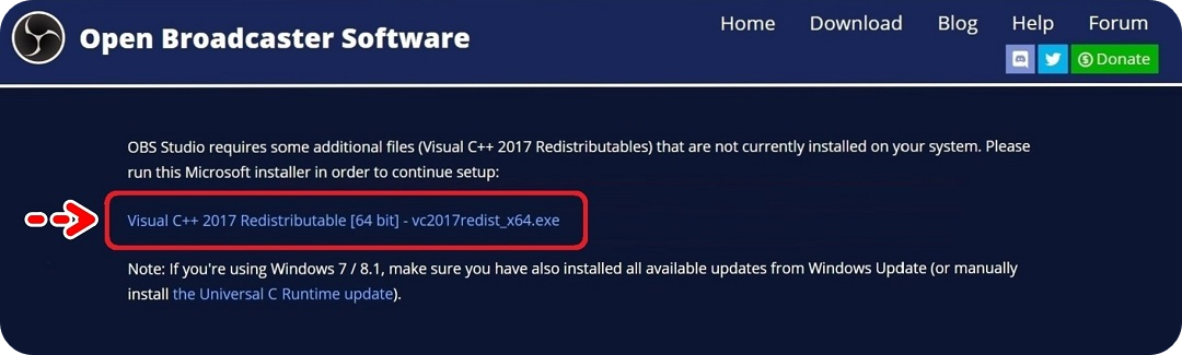 런타임-구성요소-다운로드-페이지