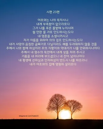 시편 23편 다윗의 시 묵상_20