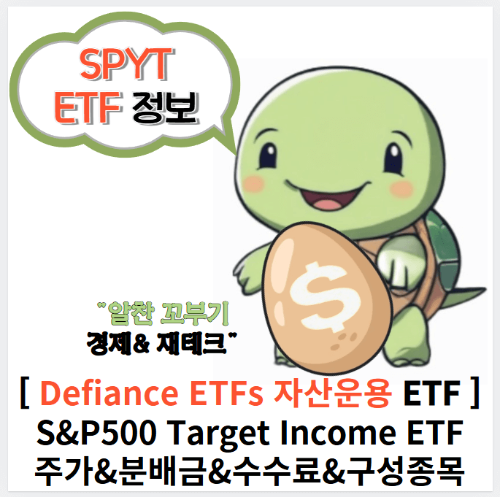 [SPYT]Defiance 자산운용/주가 분배금 배당금 배당락일/수수료 시가총액 구성종목 과거그래프/S&P500 월배당 ETF