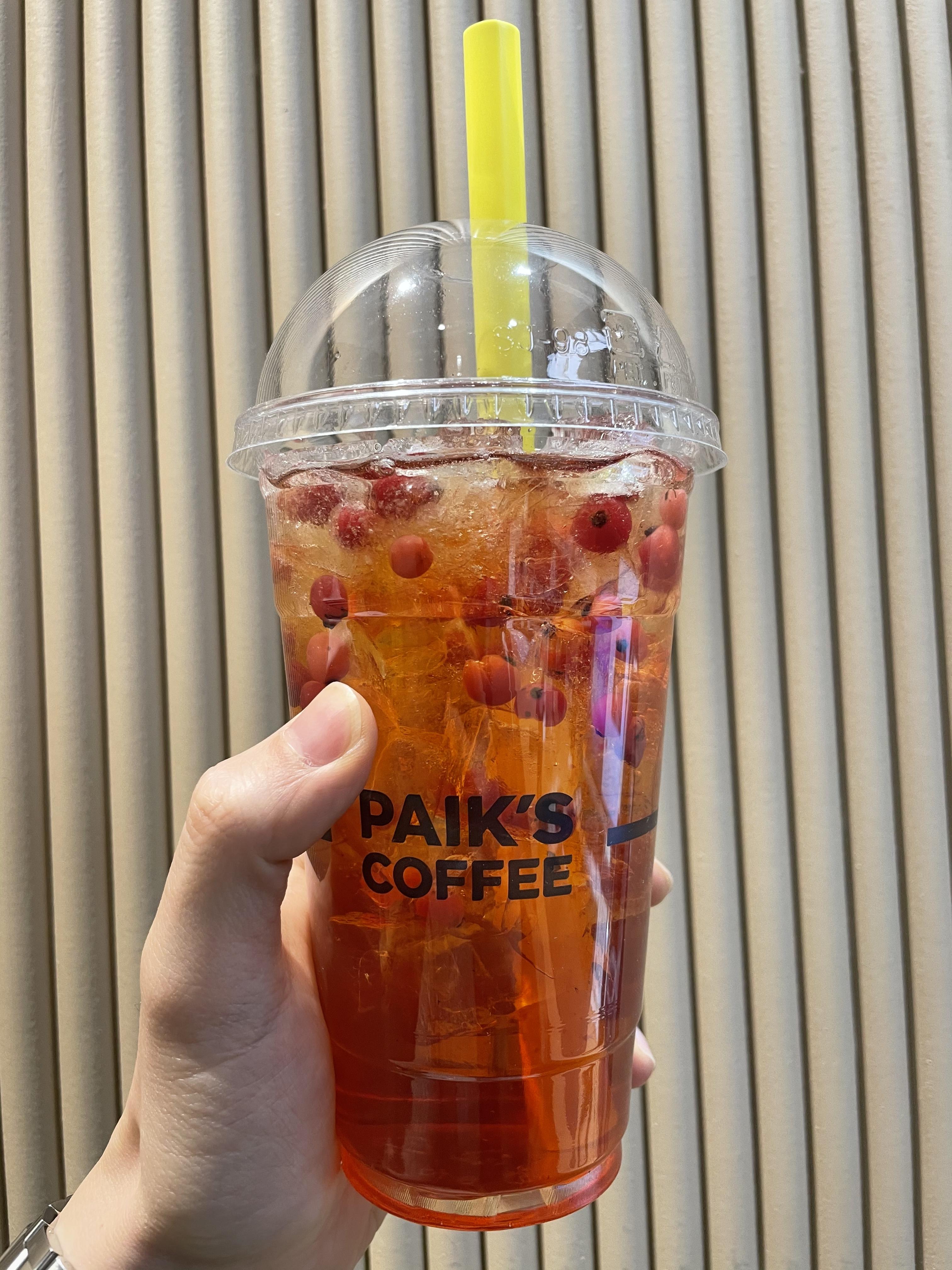  잠 깰때 좋은 빽다방 레드불꽃파워 마셔본 솔직후기