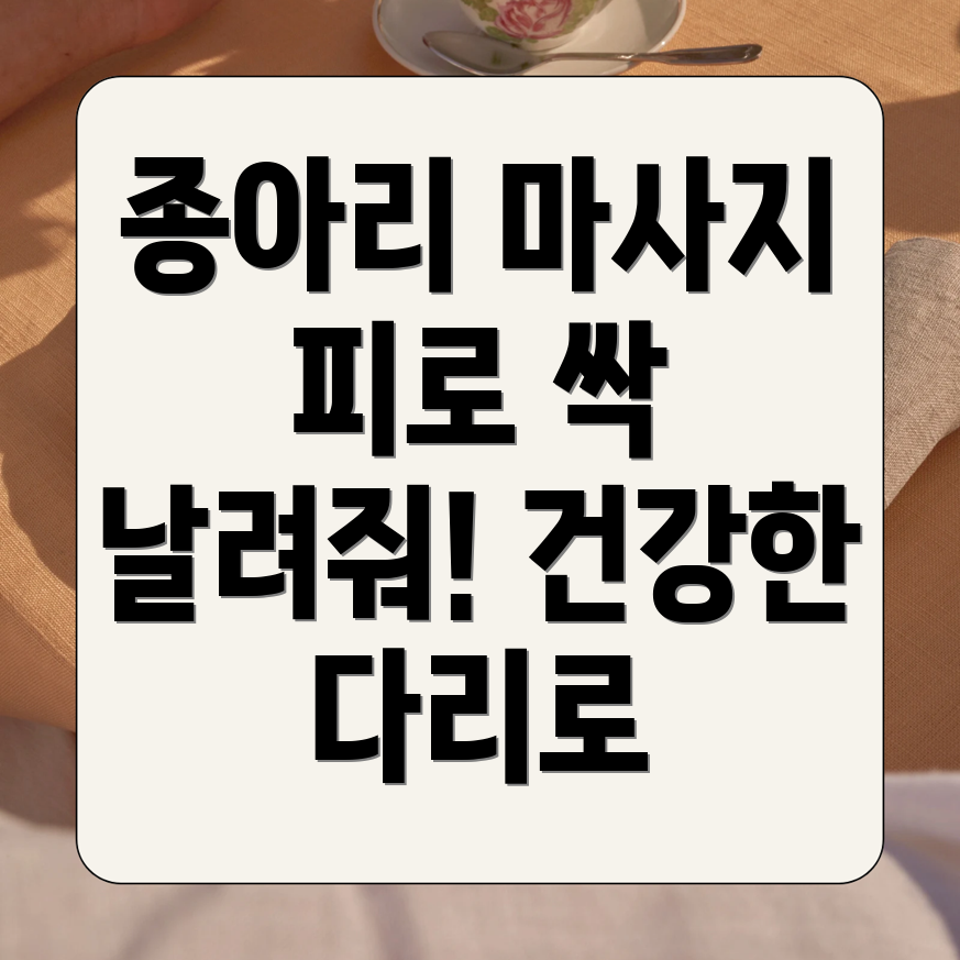 풀리오 종아리 마사지기