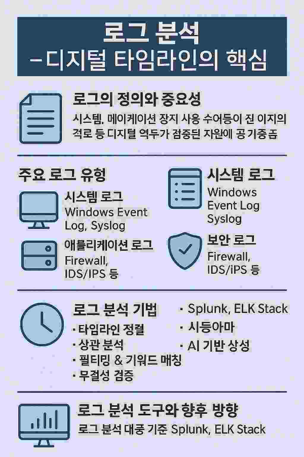 로그 분석 – 디지털 타임라인의 핵심