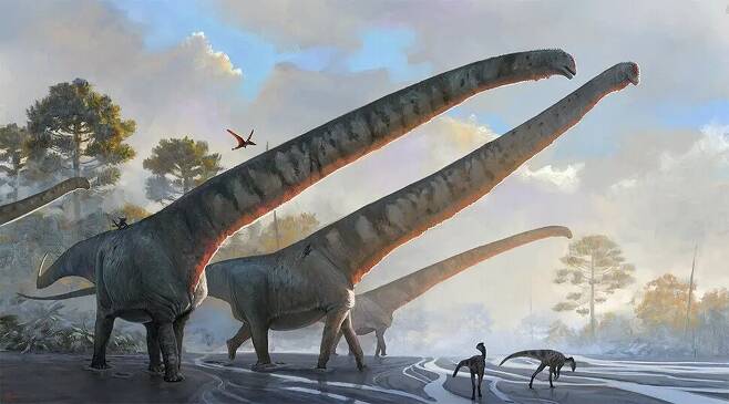 기린 목 길이의 6배 목을 가진 이 공룡 ... 길어도 너무 길다