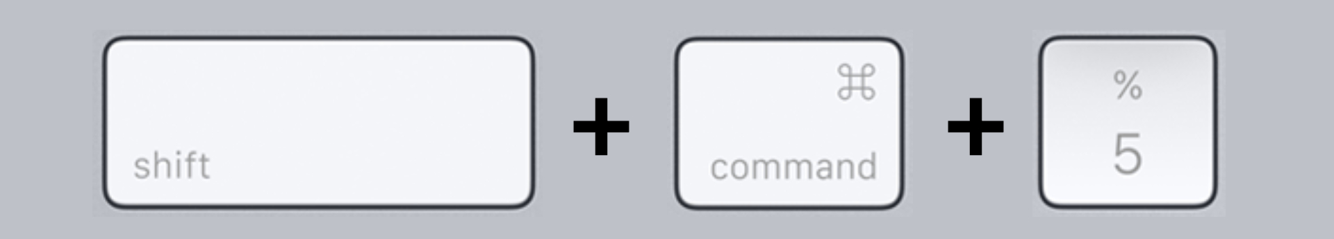 맥북 화면 녹화 제어기 단축키