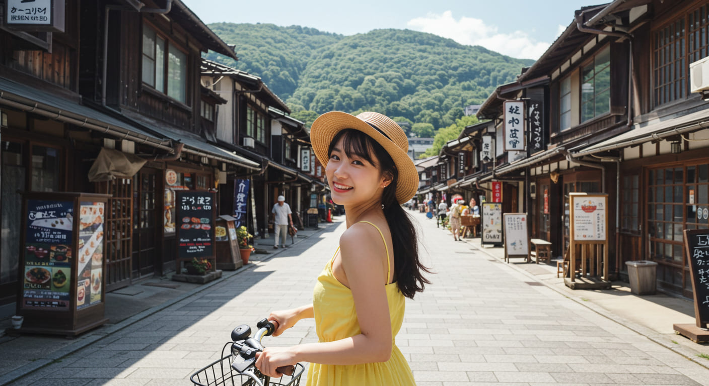 자전거 대여한 여자