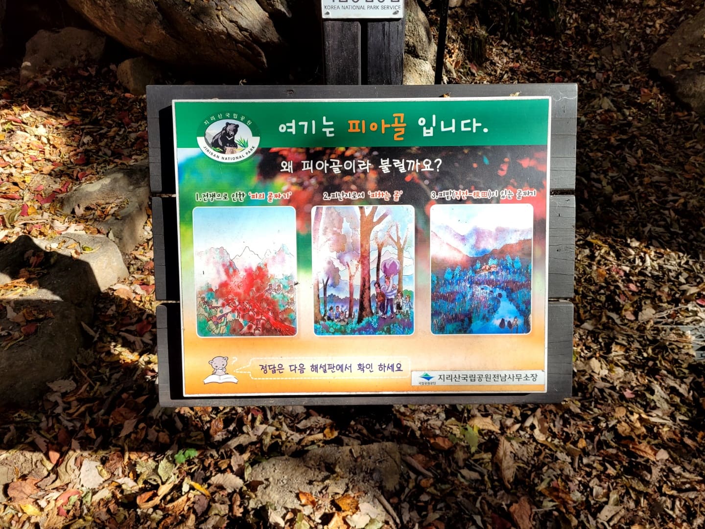 지리산 피아골 단풍