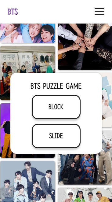 BTS-퍼즐게임-홈화면