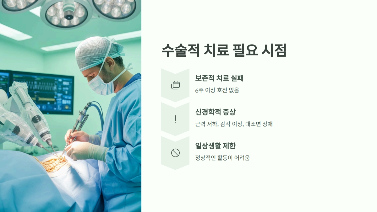 추간판 탈출증 치료방법
