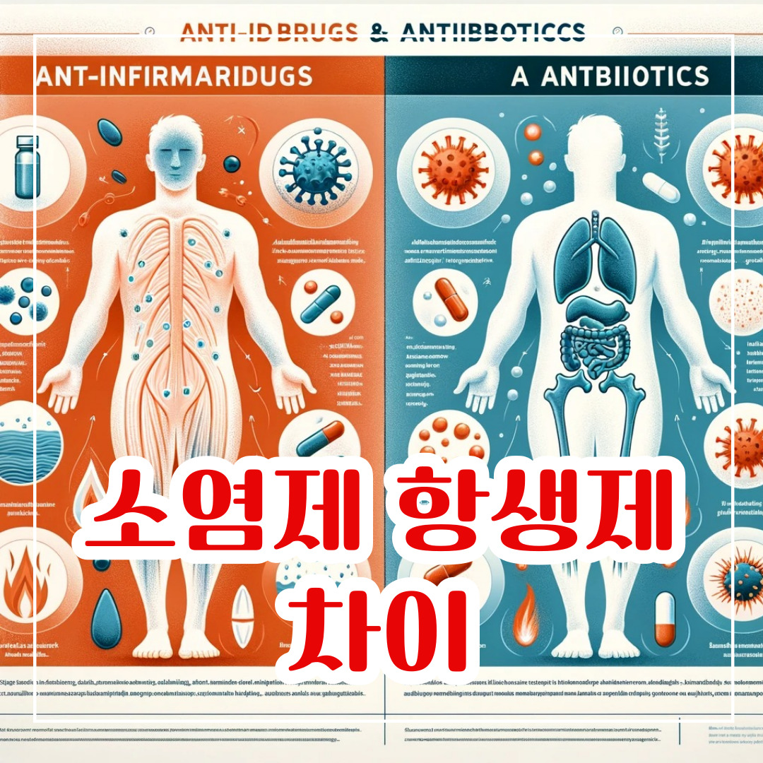 소염제와 항생제의 차이 쉽게 알아보기