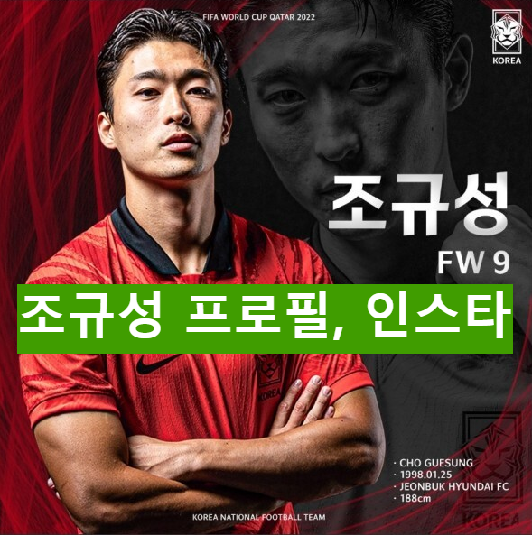  조규성 축구선수, 프로필, 골, 인스타, 선발