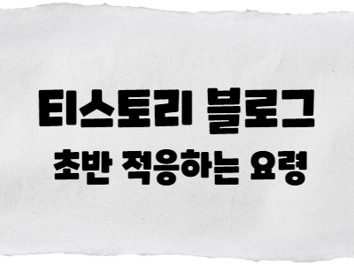  티스토리 초반 적응하기 - 꾸준히 글을 쓰며 정체성을 확보하기