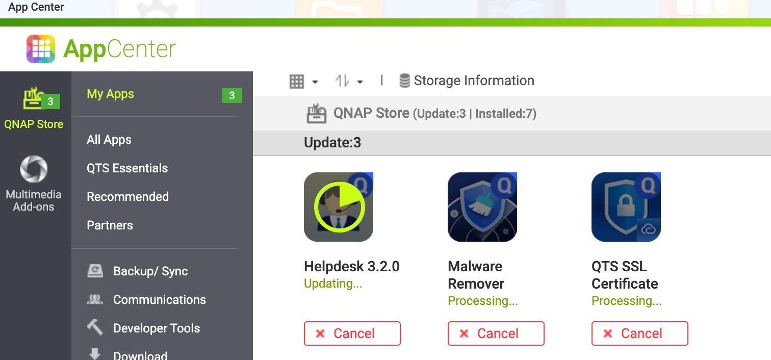 QNAP AppCenter