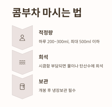 콤부차 마시는 법