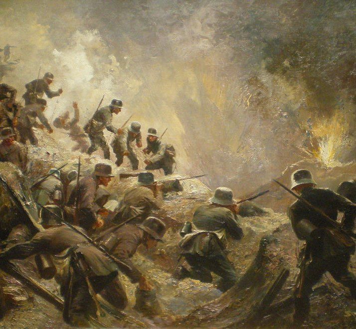 루덴도르프 공세 연합군 참호를 공격하는 독일군