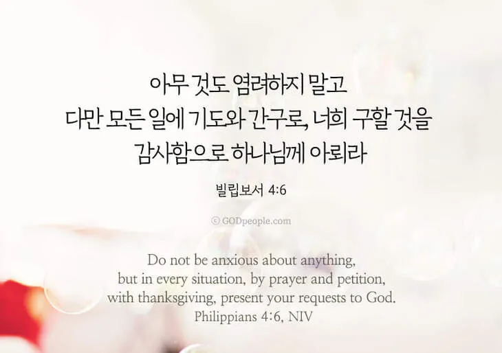 빌립보서 4장 기도 성경 묵상_4
