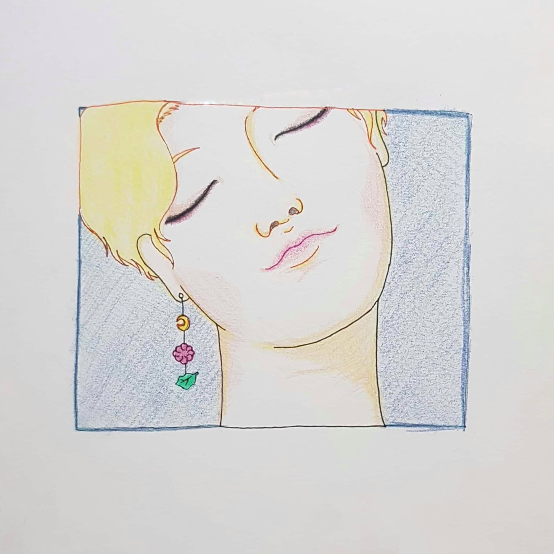  한 여름밤의 꿈을 꾸는 인물의 얼굴