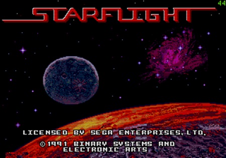  메가드라이브, 스타파이트(Starflight) 콘솔게임 바로플레이