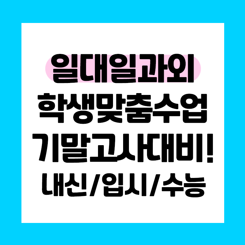  인천 고등학생 영어과외 수학 중학생 초등 국어 일대일 전문